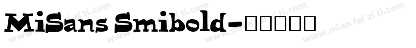 MiSans Smibold字体转换